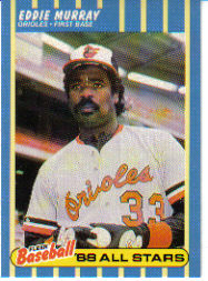 1988 Fleer Baseball All-Stars Baseball Cards   028      Eddie Murray
